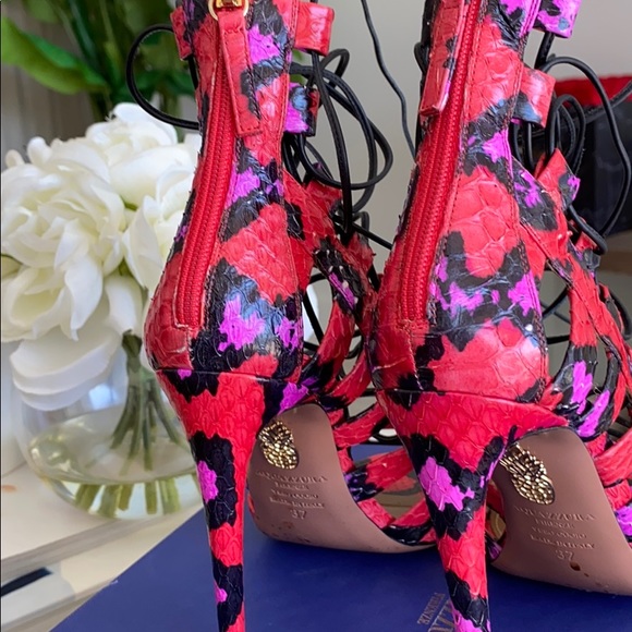 Multi colored python lace up heels 37 - Picture 4 of 4